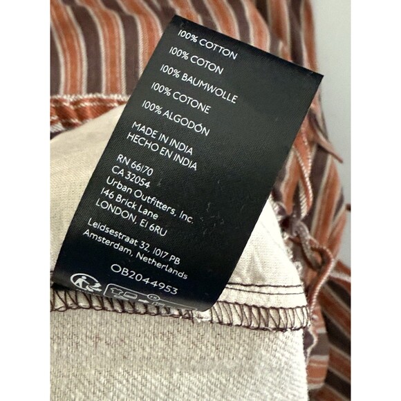 Free People Ellie Striped Pull-On Barrel Pants Extra Small XS Daisy Combo New - Picture 12 of 12